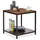 Relaxdays Beistelltisch Holz mit Metallgestell Hellbraun,Schwarz