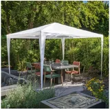 Gravidus Pavillon Faltpavillon Partyzelt Gartenpavillon 3x3m ohne Seitenwände in weiß