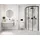 Deante Funkia Nero Halbrunddusche 90 x 90 cm rechts Schwarz/Transparent 5908212090312