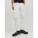 JACK & JONES Slim Fit Jeans im 5-Pocket-Design Modell »GLENN JJORIGINAL«, Gr. 28 - Länge 30, White Denim, , 26878369-28 Länge 30