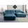 Home Affaire Ecksofa HOME AFFAIRE "Bloomfield, bequem und elegant, Breite 303cm, L-Form", blau (tepestry), B:303cm H:84cm T:176cm, 100% Polyester, Sofas, Ecksofa, wahlweise mit Bettfunktion und Bettkasten, Unser Dauertiefpreis