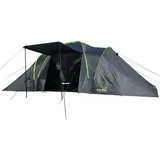 Skandika Kuppelzelt Daytona XXL 6 Personen Familienzelt - 3 großen Schlafkabinen, grau 6 PERSONEN