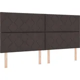 vidaXL Kopfteil Hellgrau 200 cm Stoff