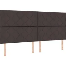 vidaXL Kopfteil Hellgrau 200 cm Stoff