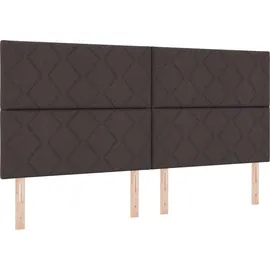 vidaXL Kopfteil Hellgrau 200 cm Stoff