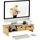 Relaxdays Monitorständer Bambus 54 cm x 23 cm x 14 cm natur