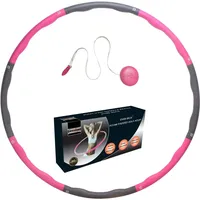 Ever Rich® Hula-Hoop-Reifen, mit 1,2 kg Gewicht, Pink/Grau