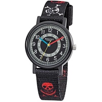 REGENT Kinderuhr Pirat schwarz Aluminium F-950