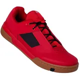 Crankbrothers Stamp Lace Fahrradschuhe Flatpedal Rot/Schwarz Größe 42