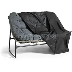 Oviala Business Outdoor-Sofahülle 2 Personen Polyester schwarz