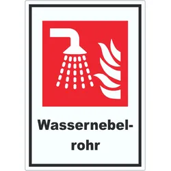 Wassernebelrohr Aufkleber A3 (297x420mm)