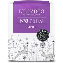 LILLYDOO Baby Windeln Pants - Größe 8 (17+ kg), 15 Höschenwindeln, Sicherer Auslaufschutz - Hautfreundlich, Weich & Ohne Lotionen für empfindliche Haut, Dermatologisch getestet