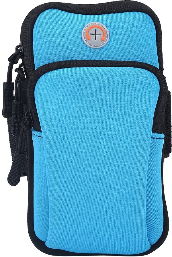 Arm Tasche, wasserdichte Neopren Arm Handgelenk Tasche zum Laufen, Joggen, Trainieren, Arm Tasche, Zubehör(Blau) Portableelectronicdevicea