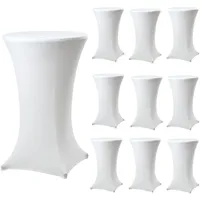 Trutzholm Stehtischhusse Stretch Weiß Ø 80 cm 10er Set