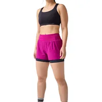 Brooks Damen High Point 3" 2-in-1 Short 2.0 pink