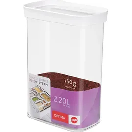 Emsa Optima rechteckig transparent/weiß 2,2 l