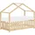 ML-Design Hausbett 70 x 140 cm Kiefer naturbelassen beige