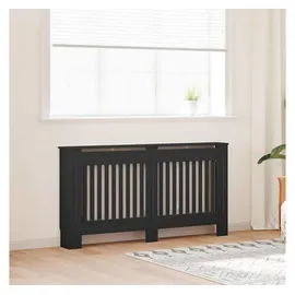 vidaXL Heizkörperabdeckung 2 pcs Schwarz 152 x 19 x 81,5 cm