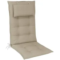 ElGiga Hochlehner-Auflage Marbella Champagner/Natur 120 x 50 x 7