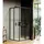 Ravak Blix Slim Eck-Duschkabine rechts 90 x 195 cm schwarz/Klarglas X1LM70300Z1
