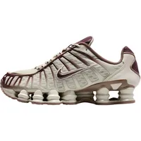 Nike Shox TL Damenschuhe (Light Bone/Mink Brown/Burgundy Crush), Helles Knochen/Nerzbraun/Burgunderrot Crush, 8.5 - 40 EU
