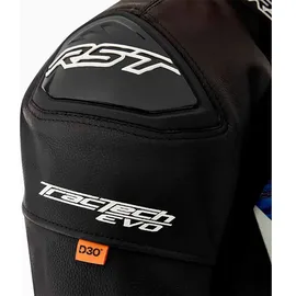RST Tractech Evo D3O Lederjacke Blau/Schwarz/Weiß XL
