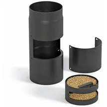 Accente Kaminofenfilter Sauberling Stahl grau