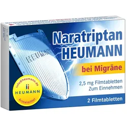 Naratriptan HEUMANN bei Migräne 2 St Filmtabletten