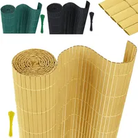 XMTECH PVC Sichtschutzmatte Sichtschutzzaun Wetterfest 180 * 700cm Bambus Sichtschutz Zaun PVC Zaun Windschutz für Garten, Balkon & Terrasse