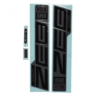RockShox Gabel Decalkit, RockShox ZEB Ult. 27/29" 11.4018.105.054,Gloss Black matt grau