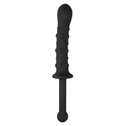 «The Handler» schwarzer Noppen-Dildo mit Handgriff (1 Stück) 1 St