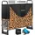 Kesser Kaminholzregal 130 x 36 x 117 cm schwarz inkl. Abdeckung + Handschuhe