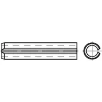 Industrial Quality Supplies DIN 7346 Spannstift (Spannhülse), leichte Ausführung,