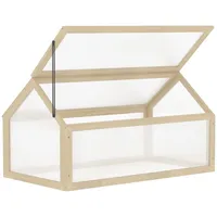 Outsunny | Frühbeet - 90Lx52Wx49.5Hcm - Naturholz