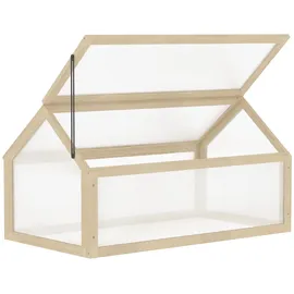 Outsunny | Frühbeet - 90Lx52Wx49.5Hcm - Naturholz