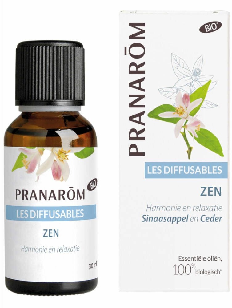 Pranarôm Les diffusables Zen Orange et Cèdre - Harmonie et relaxation Bio 30 ml huile
