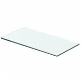 Gecheer Regalboden Glas Transparent 40 cm x 15 cm Glasregal Wandregal für Badezimmer Glasablage Glasregalboden Badablage