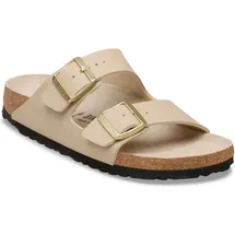 Birkenstock Arizona Birko-Flor schmal triples sandcastle/oyster 42