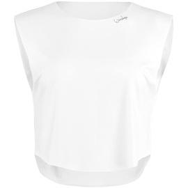 Winshape Damen Light And Soft Cropped Top Aet115ls Yoga-Shirt, Ivory, XL EU