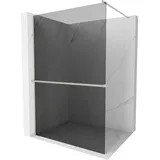Mexen Kioto+ Duschwand mit Wandablage 100 x 200 cm, graphit, gebürsteter Nickel - 800-100-121-97-40