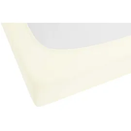 biberna Spannbettlaken Jersey-Elasthan 120 x 200 - 130 x 220 cm beige