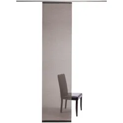 Schiebegardine HOMING "Manhattan", braun (haselnuss), B:60cm H:245cm, Polyester, Gardinen, modern, Wohnzimmer, Schlafzimmer
