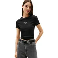 Tommy Hilfiger Tommy Jeans Damen T-Shirt Kurzarm Slim Logo