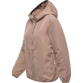 Ragwear Damen, Extraleichte Übergangsjacke Sommerjacke kurz mit Kapuze Vinzie C YOUMODO Mauve Gr. S - S