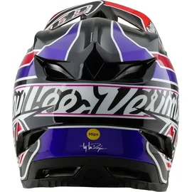 Troy Lee Designs D4 Polyacrylite MIPS Helm, Linear, black, XL | 60-61cm