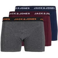 JACK & JONES JACBLACK Boxershorts blau/silber L 3er Pack