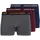JACK & JONES JACBLACK Boxershorts blau/silber L 3er Pack