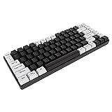 Gugxiom RGB Tragbare 80% Mechanische Tastatur, RGB-Hintergrundbeleuchtung, Ergonomische, Leise Mechanische Bürotastatur, kein Treiber Erforderlich, Plug & Play für Windows