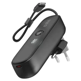 SBS Powerbank Hybrid 5000 mAh PD 20W mit integrierter Buchse