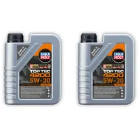 2x 1L LIQUI MOLY 3706 Motoröl Top Tec 4200 5W-30 Motorenöl Leichtlauf Motor Öl
